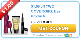 $1.00 off TWO COVERGIRL Eye Products