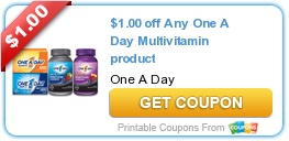 $1.00 off Any One A Day Multivitamin product