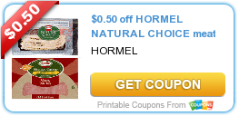 $0.50 off HORMEL NATURAL CHOICE meat