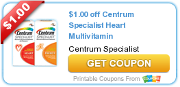 $1.00 off Centrum Specialist Heart Multivitamin