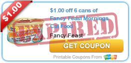 $1.00 off 6 cans of Fancy Feast Mornings Cat Food