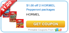 $1.00 off 2 HORMEL Pepperoni packages