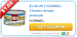 $1.00 off 2 HORMEL Chicken Breast products