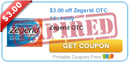 $3.00 off Zegerid OTC 14 ct only