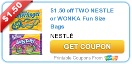 $1.50 off TWO NESTLE or WONKA Fun Size Bags