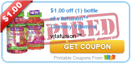 $1.00 off (1) bottle of vitafusion™ Gummy Vitamins