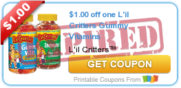 $1.00 off one L'il Critters Gummy Vitamins