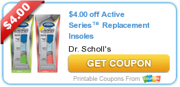 $4.00 off Active Series™ Replacement Insoles