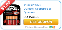 $1.00 off ONE Duracell Coppertop or Quantum