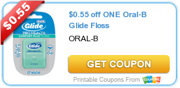 $0.55 off ONE Oral-B Glide Floss