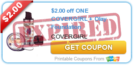 $2.00 off ONE COVERGIRL + Olay Foundation