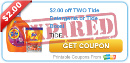 $2.00 off TWO Tide Detergents or Tide Boost