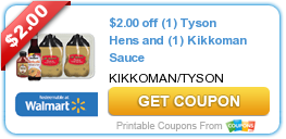 $2.00 off (1) Tyson Hens and (1) Kikkoman Sauce