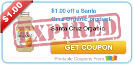 $1.00 off a Santa Cruz Organic product