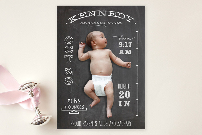 minted.com birth announcement