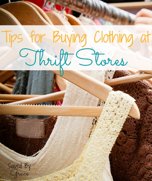 tips for buying clothing at thrift stores