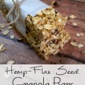 Granola Bar Recipe- Make these flax seed granola bars with hemp protein powder. This is a healthy granola bar recipe kids will love!