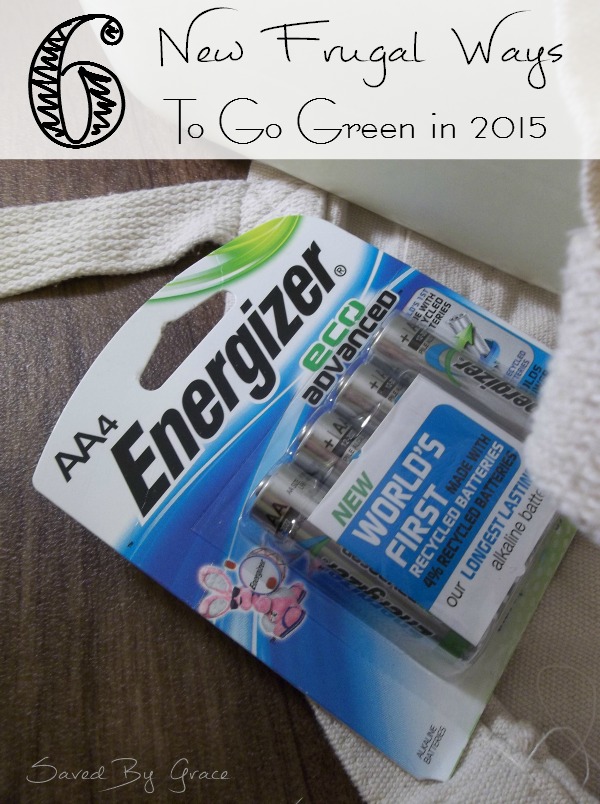 6 New Frugal Ways to Go Green in 2015- these tips for new frugal ways to go green easy, low cost and different than what you are probably already doing.