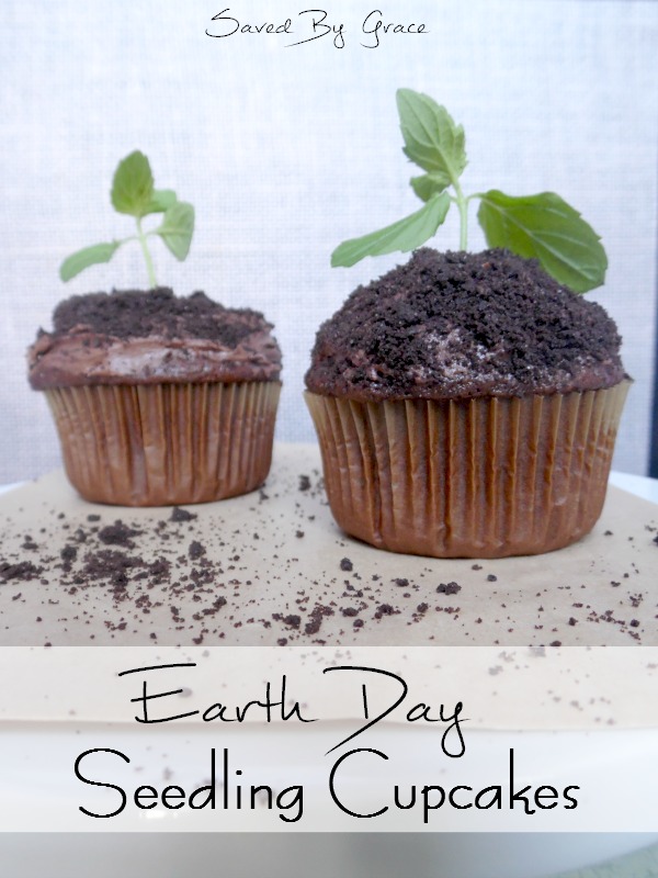 Seedling Earth Day Cupcakes