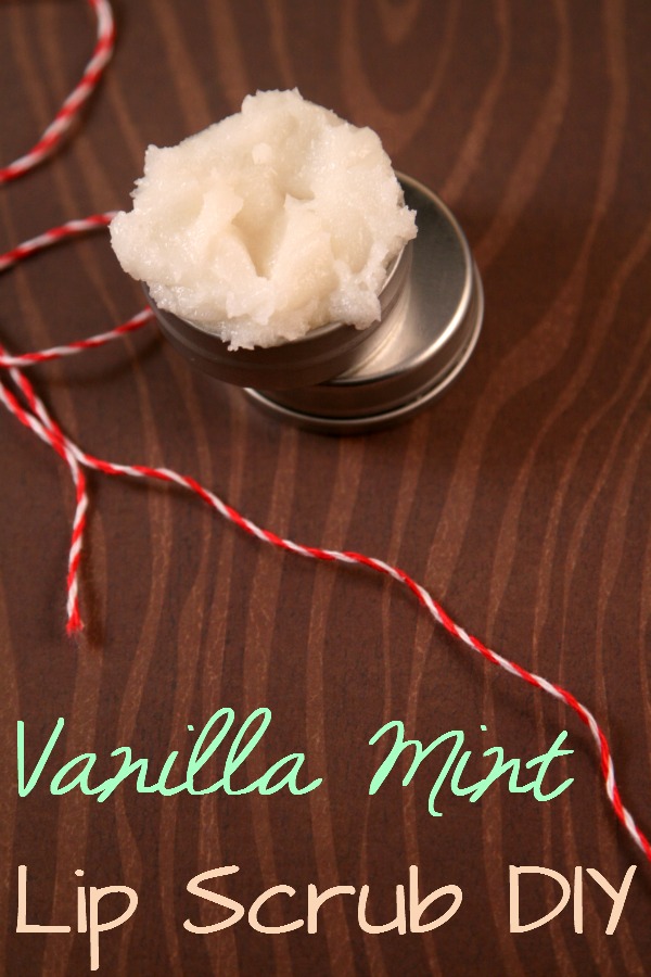 Vanilla Coconut Mint Lip Scrub - This lip scrub diy recipe is perfect for keeping away the chapped and dry lips of the season and it tastes great, too!