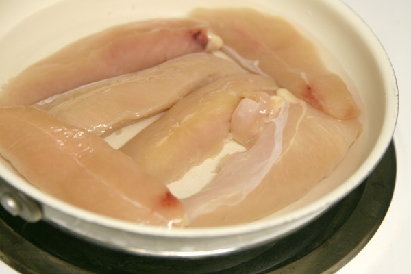 poached chicken