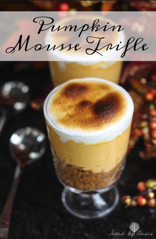 Spice Cake with Pumpkin Mousse Recipe- This recipe combines all the flavors of fall into one delicious dessert for pumpkin fan everywhere!