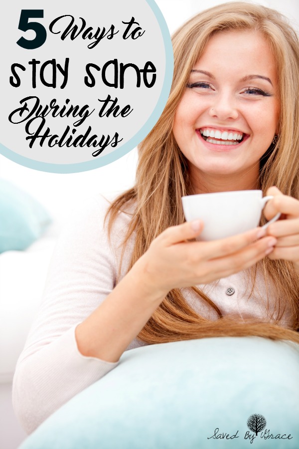 5 Ways to Stay Sane this Holiday Season- Don't get frazzled this year! Here are 5 ways to stay sane this holiday season so you can enjoy it!